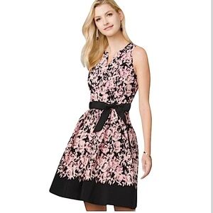 Carmen Marc Valvo breast cancer awareness pink and black dress size 4